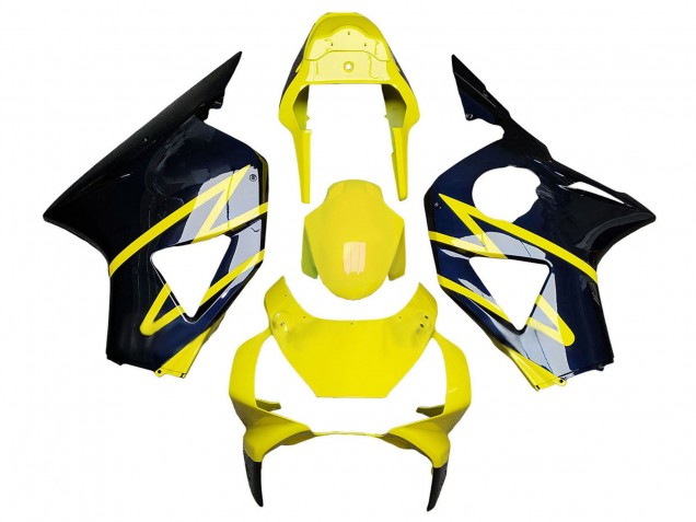 Yellow Silver Black 2002-2003 Honda CBR900RR 954 Motorcycle Fairings