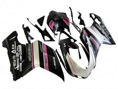 White Pink Glossy Black Connie 2007-2014 Ducati 848 Motorcycle Fairings