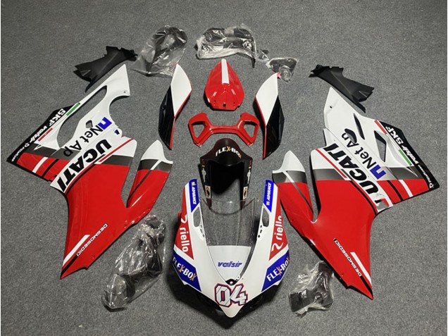 White Red Blue Glossy Black Flex-Box Valsir 04 2011-2014 Ducati Panigale 899/1199 Motorcycle Fairings