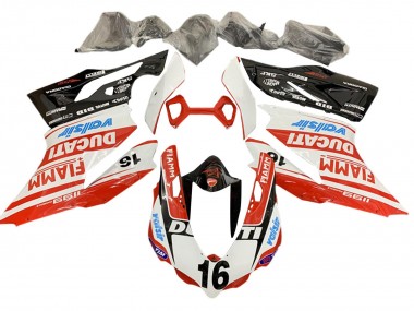 White Red Glossy Black Valsir Fiamm Ficc 16 2011-2014 Ducati Panigale 1199 Motorcycle Fairings