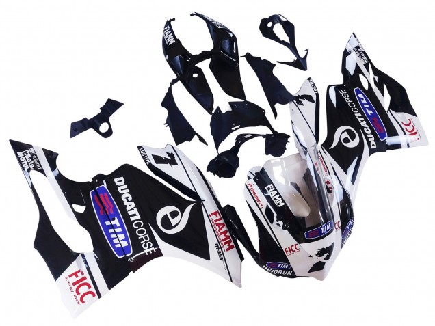 White Black Blue Fiamm Ficc 7 2011-2014 Ducati Panigale 899/1199 Motorcycle Fairings