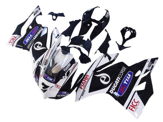 White Black Blue Fiamm Ficc 7 2011-2014 Ducati Panigale 899/1199 Motorcycle Fairings