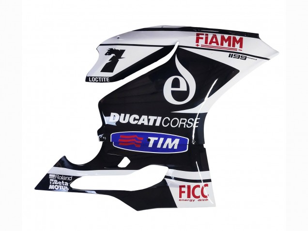 White Black Blue Fiamm Ficc 7 2011-2014 Ducati Panigale 899/1199 Motorcycle Fairings