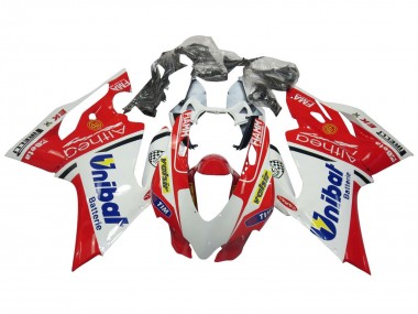 White Red Blue Valsir Fiamm 2011-2014 Ducati Panigale 899/1199 Motorcycle Fairings