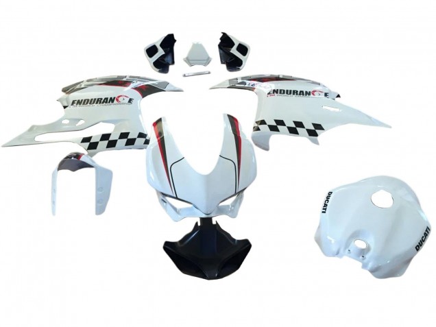White Red Black 2015-2020 Ducati 959/1299 Motorcycle Fairings