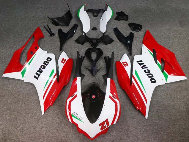 White Red Green Glossy Black 21 2015-2020 Ducati 959/1299 Motorcycle Fairings