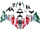 White Red Green Valsir Fiamm 7 2015-2020 Ducati 959/1299 Motorcycle Fairings
