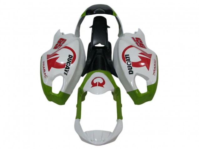 White Green Red Pramac 2008-2012 Ducati Monster 696 796 1100 1100S Motorcycle Fairings