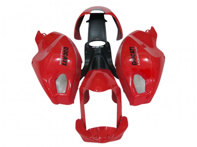 Red 2008-2012 Ducati Monster 696 796 1100 1100S Motorcycle Fairing