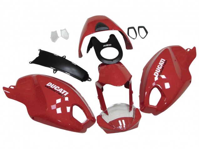 Red White 2008-2012 Ducati Monster 696 796 1100 1100S Motorcycle Fairings