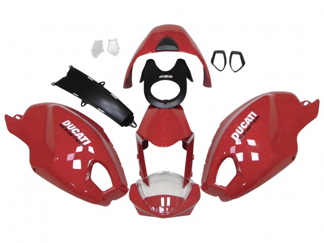 Red White 2008-2012 Ducati Monster 696 796 1100 1100S Motorcycle Fairings