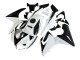 White Glossy Black 2002-2006 Honda CBR125R Motorcycle Fairings