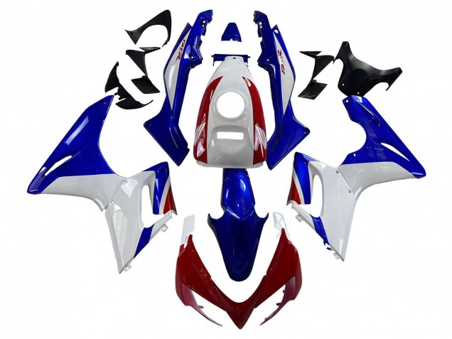 White Blue Red 2002-2006 Honda CBR125R Motorcycle Fairings