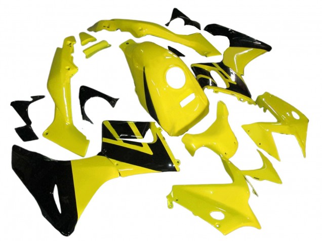 Yellow Glossy Black 2002-2006 Honda CBR125R Motorcycle Fairings