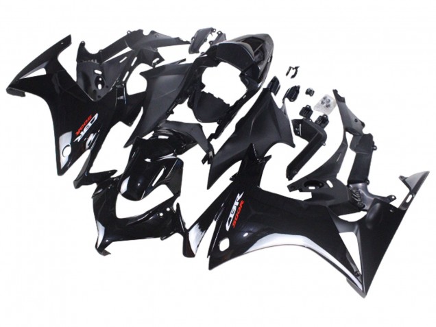 Glossy Black Matte Black 2013-2015 Honda CBR500R Motorcycle Fairings