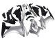 Silver Glossy Black 2013-2015 Honda CBR500R Motorcycle Fairing