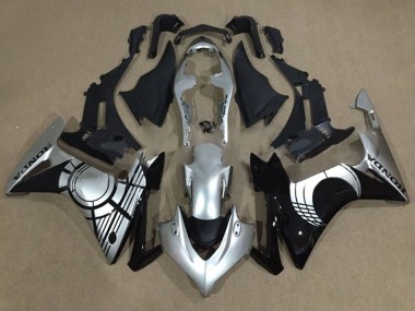 Silver Glossy Black 2013-2015 Honda CBR500R Motorcycle Fairings