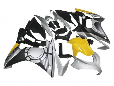 Silver Yellow Matte Black 2013-2015 Honda CBR500R Motorcycle Fairings
