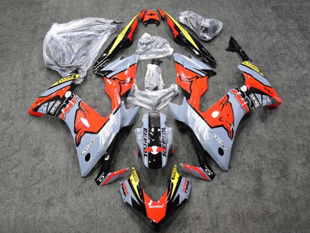 Glossy Nardo Grey Yellow Glossy Black Repsol HRC Red Bull 2013-2015 Honda CBR500R Motorcycle Fairings
