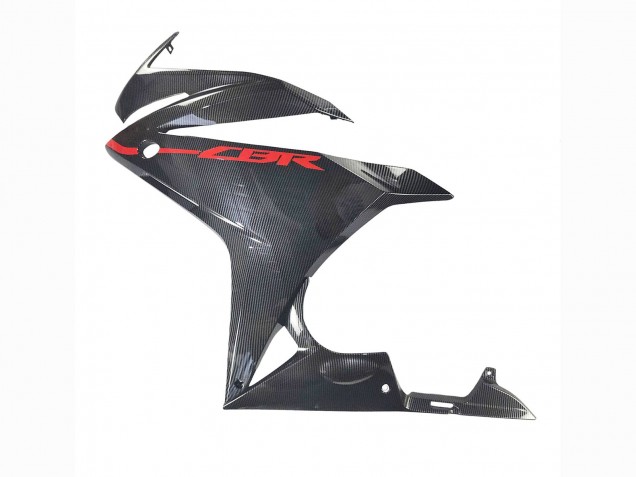 Black Carbon Fiber Red 2016-2018 Honda CBR500R Motorcycle Fairings