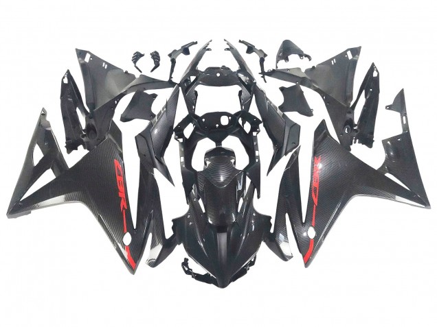 Black Carbon Fiber Red 2016-2018 Honda CBR500R Motorcycle Fairings