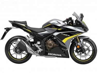 Silver Yellow Glossy Black 2022-2023 Honda CBR500R Motorcycle Fairings