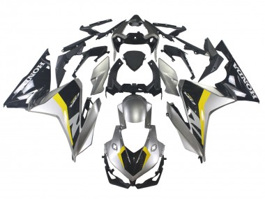 Silver Yellow Glossy Black 2022-2023 Honda CBR500R Motorcycle Fairings
