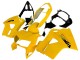 Yellow 1998-2001 Honda VFR 800 Motorcycle Fairings