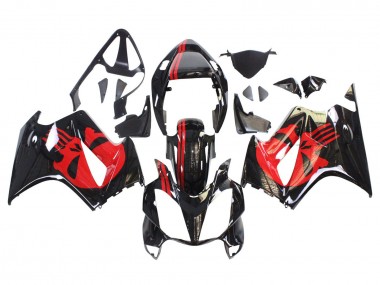 Glossy Black Red 2002-2013 Honda VFR 800 Motorcycle Fairings