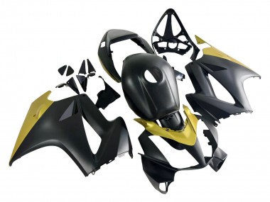 Yellow Matte Black 2002-2013 Honda VFR 800 Motorcycle Fairings