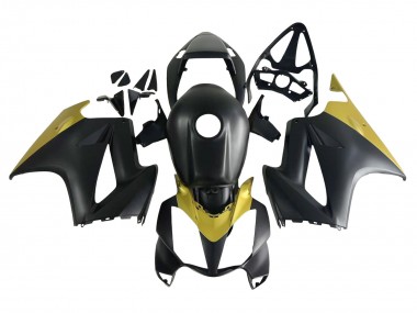 Yellow Matte Black 2002-2013 Honda VFR 800 Motorcycle Fairings