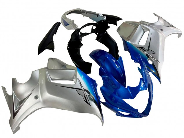 Silver Blue 2008-2013 Suzuki GSX650F Motorcycle Fairings