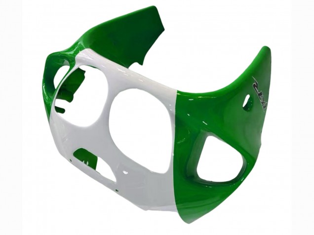 White Green Black 1996-2003 Kawasaki ZX7R Motorcycle Fairings