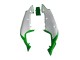 White Green Black 1996-2003 Kawasaki ZX7R Motorcycle Fairings