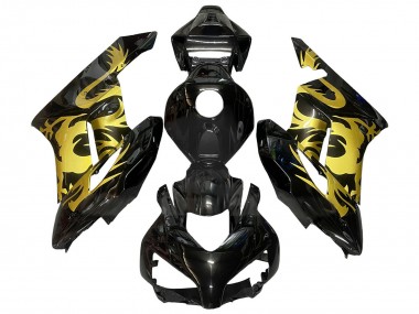 Gold Glossy Black Dragon 2004-2005 Honda CBR1000RR Motorcycle Fairings