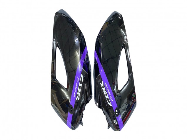 Glossy Black Purple Stripe 2004-2005 Honda CBR1000RR Motorcycle Fairings