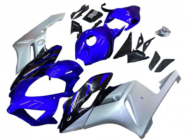 Silver Blue Glossy Black 2004-2005 Honda CBR1000RR Motorcycle Fairings