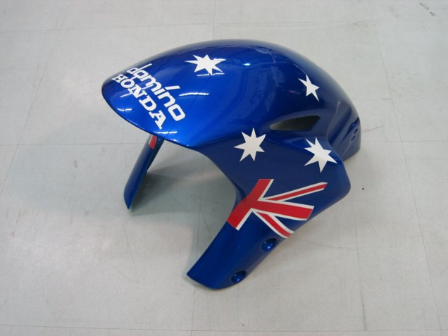 White Blue Red Glossy Black Star Carrera Lee 2004-2005 Honda CBR1000RR Motorcycle Fairings