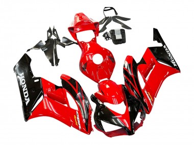 Red Glossy Black Racing 2004-2005 Honda CBR1000RR Motorcycle Fairings