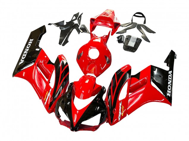 Red Glossy Black Racing 2004-2005 Honda CBR1000RR Motorcycle Fairings