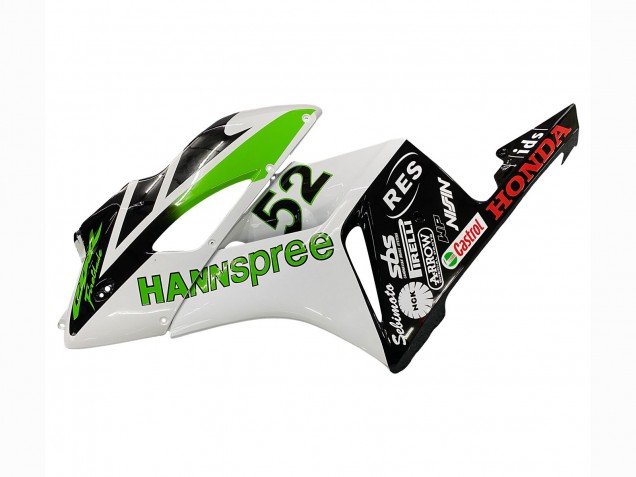 White Green Glossy Black Hannspree 52 2004-2005 Honda CBR1000RR Motorcycle Fairings