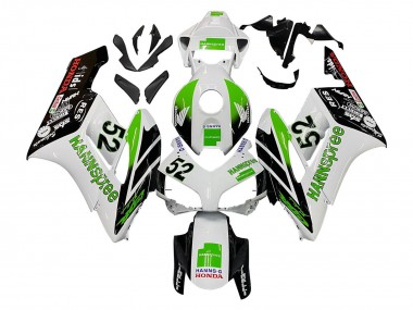 White Green Glossy Black Hannspree 52 2004-2005 Honda CBR1000RR Motorcycle Fairings