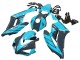 Light Blue Glossy Black 2004-2005 Honda CBR1000RR Motorcycle Fairings