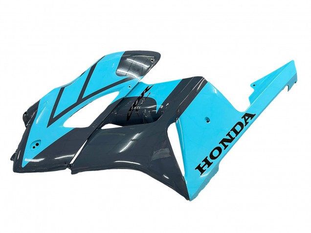 Light Blue Glossy Black 2004-2005 Honda CBR1000RR Motorcycle Fairings
