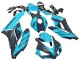 Light Blue Glossy Black 2004-2005 Honda CBR1000RR Motorcycle Fairings
