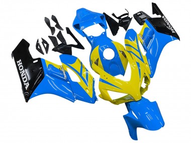 Blue Yellow Glossy Black 2004-2005 Honda CBR1000RR Motorcycle Fairings