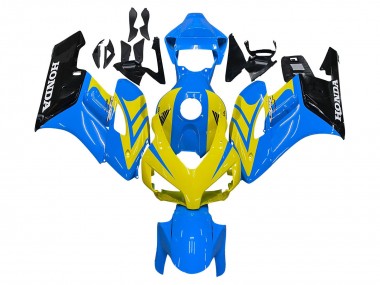 Blue Yellow Glossy Black 2004-2005 Honda CBR1000RR Motorcycle Fairings