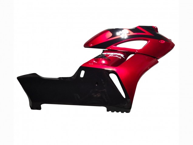 Red Glossy Black Stripe 2004-2005 Honda CBR1000RR Motorcycle Fairings