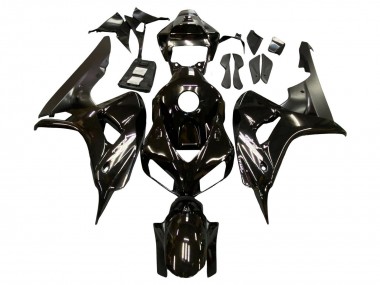 Glossy Black Matte Black 2006-2007 Honda CBR1000RR Motorcycle Fairings