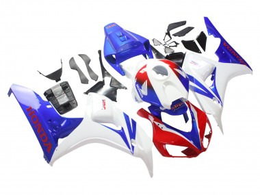 White Red Blue HRC 2006-2007 Honda CBR1000RR Motorcycle Fairing